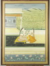 Appraisal: INDIAN MUGHAL SILK PAINTINGS - Late th c -The first