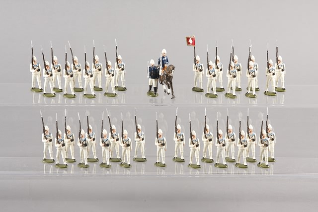 Appraisal: A similar lot of French Matelots marching at shoulder arms