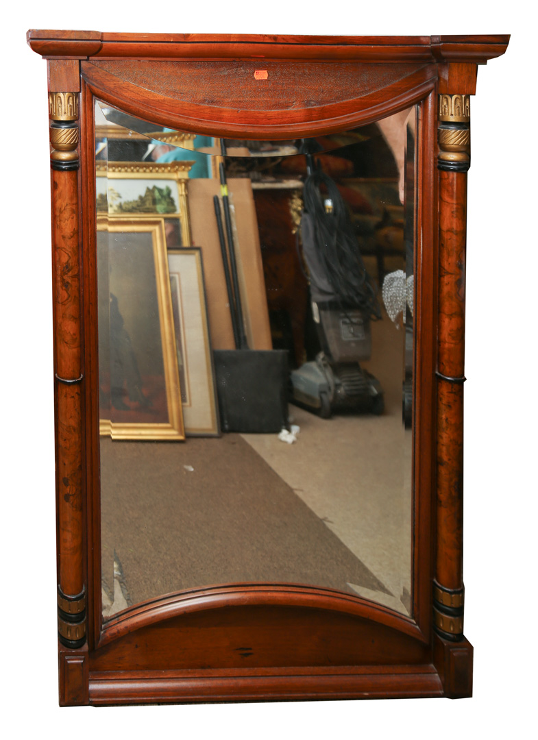 Appraisal: Wood wall mirror Undernumber