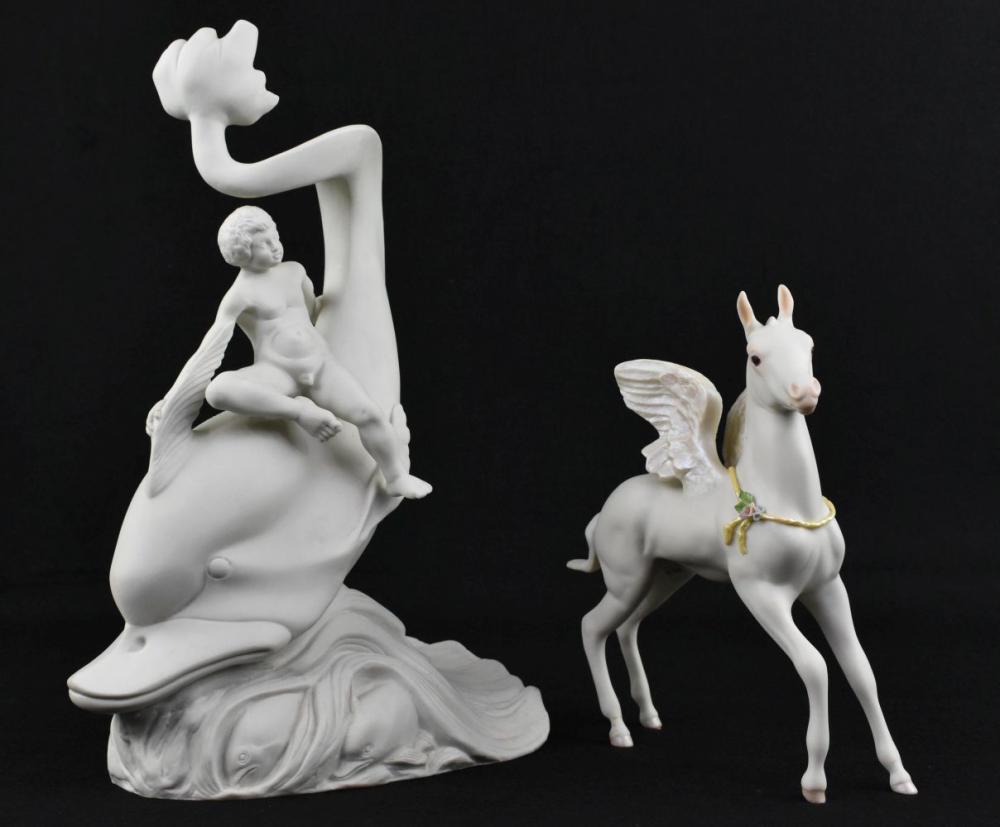 Appraisal: BOEHM BISQUE PORCELAIN CLASSICAL FIGURAL GROUPThe Pompeian and Herculaneum Series