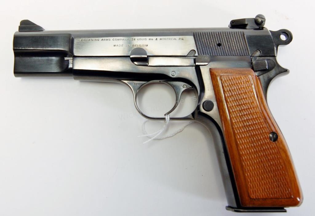 Appraisal: Browning Hi Power Semi-Auto Pistol-Stainless barrel Chambered in mm Blued