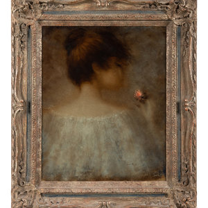 Appraisal: Alfred J Sussi American - Girl with Rose oil on