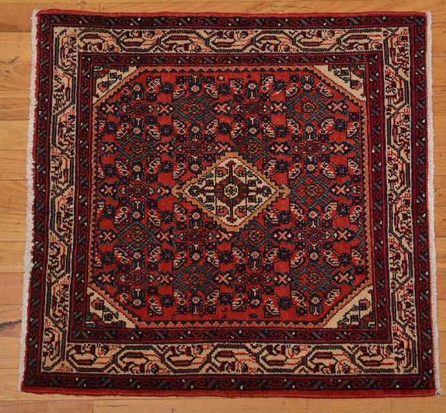 Appraisal: HOSSAINABAD Village weave from the Hamadan region of Iran Traditional