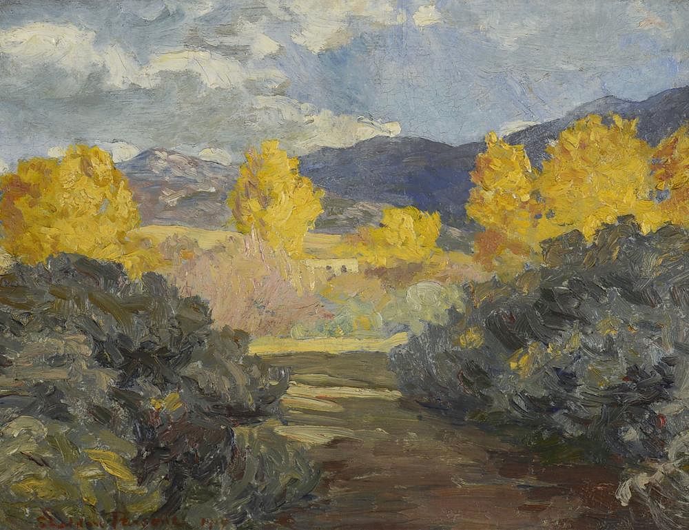 Appraisal: Untitled New Mexico Landscape by Sheldon Parsons Sheldon Parsons -