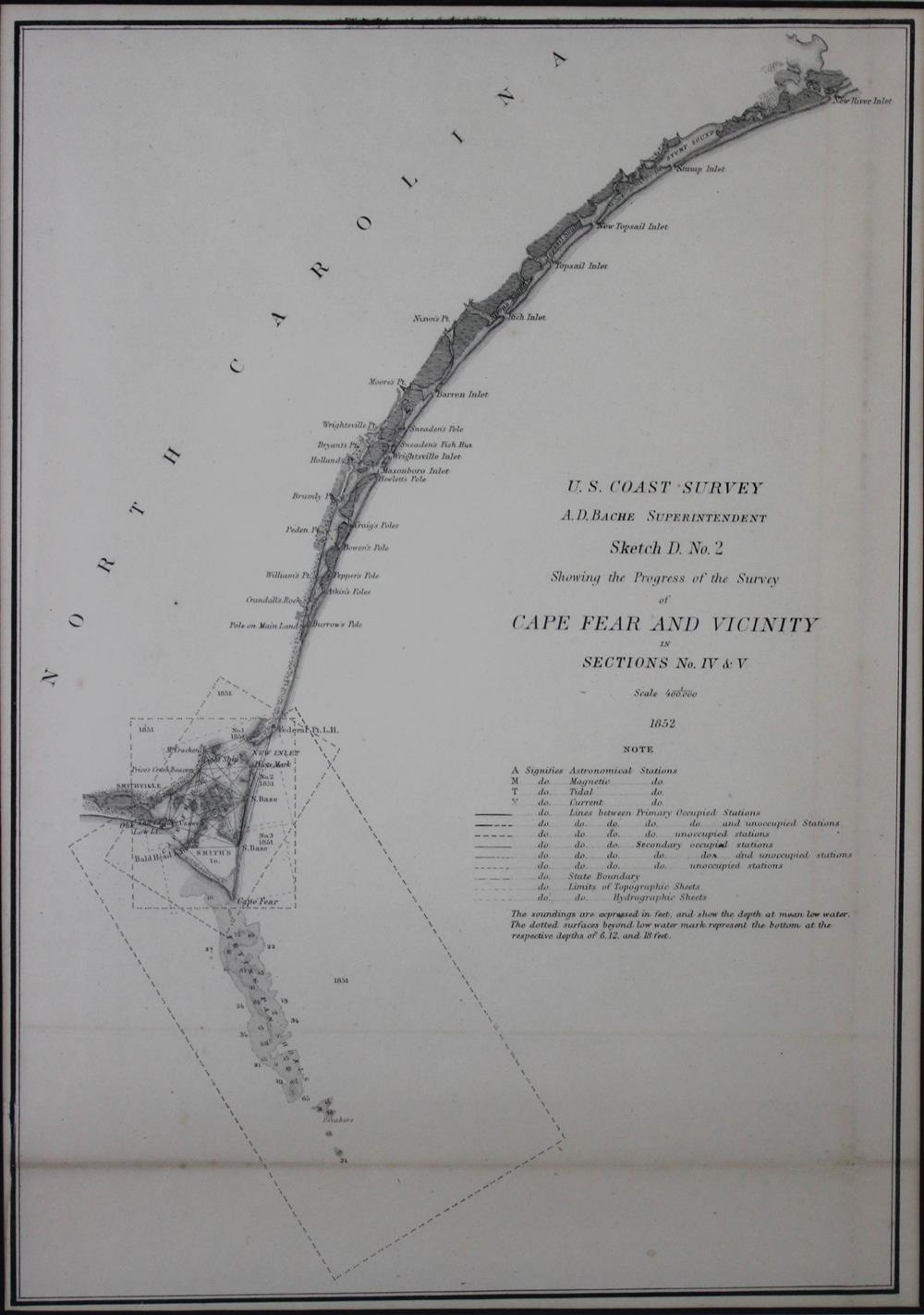 Appraisal: ALEXANDER DALLAS BACHE AMERICAN - CAPE FEAR AND VICINITY Print