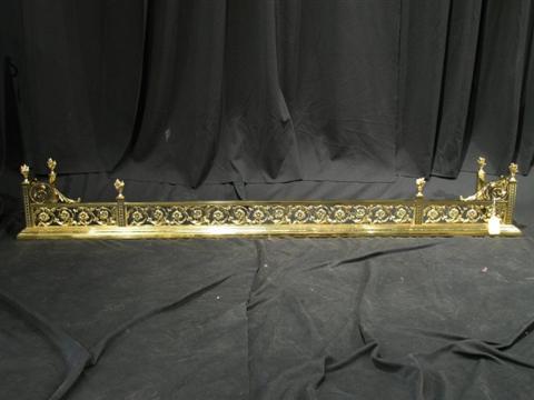 Appraisal: AMERICAN CAST BRASS FENDER CIRCA With flame finial - h