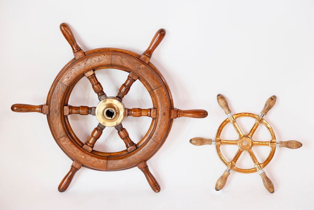 Appraisal: Two Nautical Wheels Exclusive on Bidsquare Two Nautical Wheels A