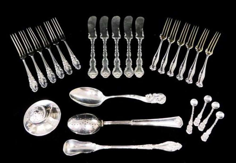 Appraisal: STERLING etc Twenty- five pieces of flatware marked sterling and