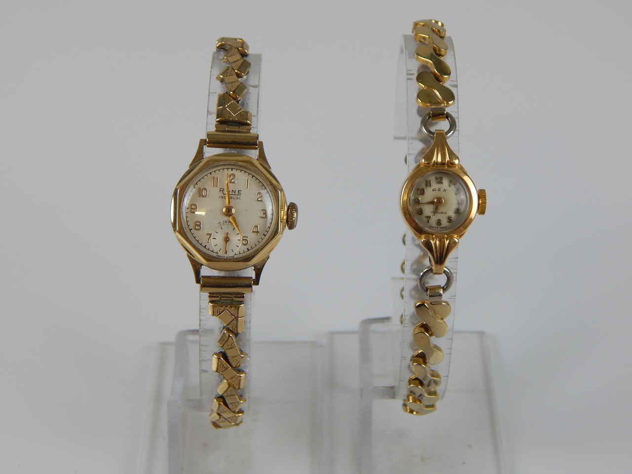 Appraisal: Two wristwatches to include a ladies wristwatch with expanding plated