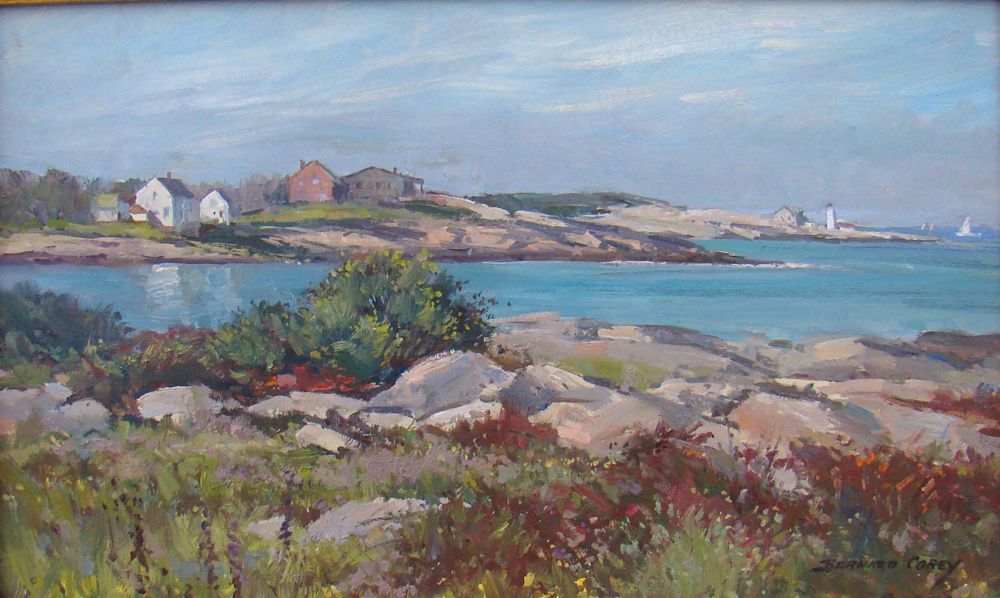 Appraisal: BERNARD COREYAmerican - Rockport Signed lower right Bernard Corey Provenance