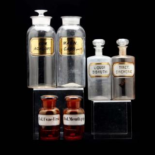 Appraisal: Three Pair of Apothecary Bottles th century the first pair