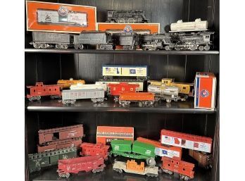 Appraisal: An assorted lot of Lionel O gauge toy trains including