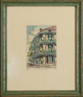 Appraisal: Edith Oliver - Iron Lacework-Old New Orleans th c hand