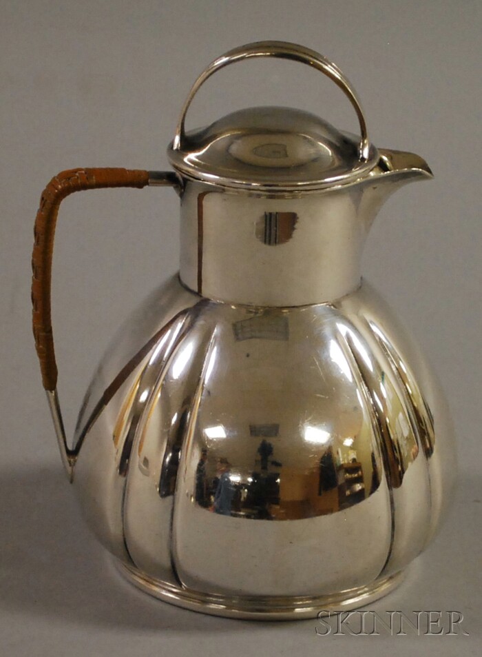 Appraisal: Lawrence B Smith Sheffield Sterling Silver Hot Water Pot with