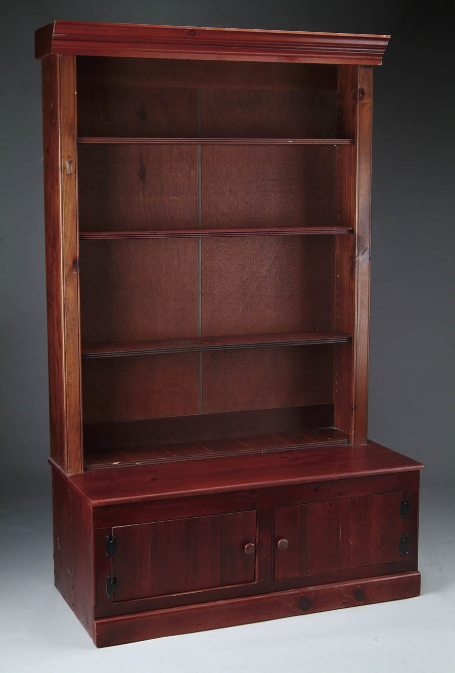 Appraisal: FOUR STEP-BACK BOOKCASES Last half of the th Century One