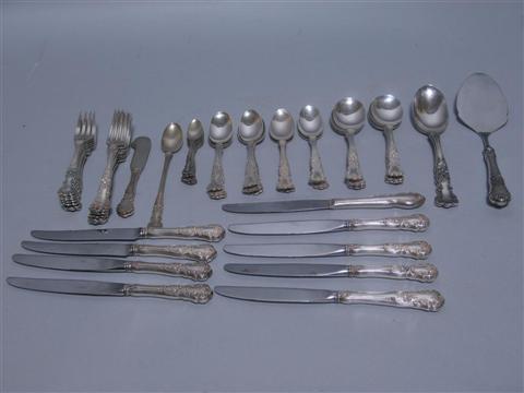 Appraisal: GORHAM BUTTERCUP SILVER SERVICE Eight lunch forks salad forks lunch