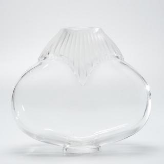 Appraisal: Lalique colorless and frosted glass vase Lalique colorless and frosted