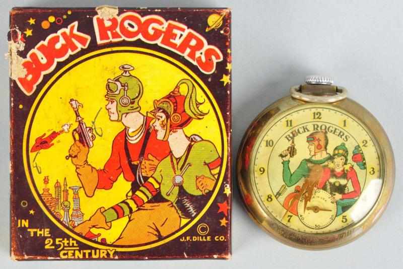 Appraisal: Buck Rogers th Century Pocket Watch Description Working Original copper-colored