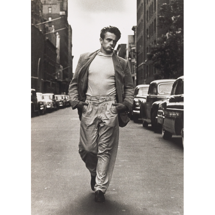 Appraisal: Roy Schatt James Dean Walking on th Street gelatin silver