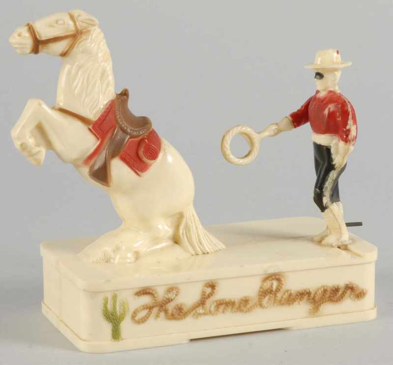 Appraisal: Plastic Lone Ranger Toy Bank Description Works sporadically Marked Lone