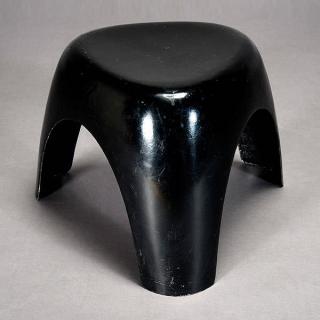 Appraisal: Sori Yanagi Black Fiberglass Three Leg Stool Width inches Height