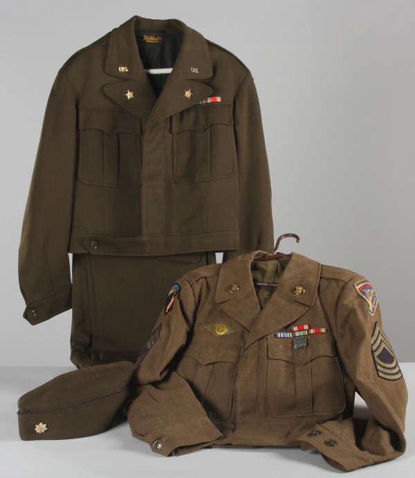 Appraisal: Uniform grouping consisting of unidentified Lt colonel Grouping includes German