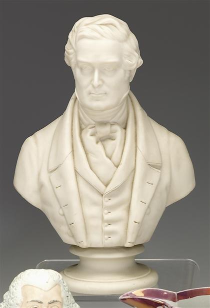 Appraisal: Parian bust of a gentleman copeland late th century Inscribed