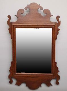 Appraisal: th c Mahogany mirror An th century Country Chippendale wall