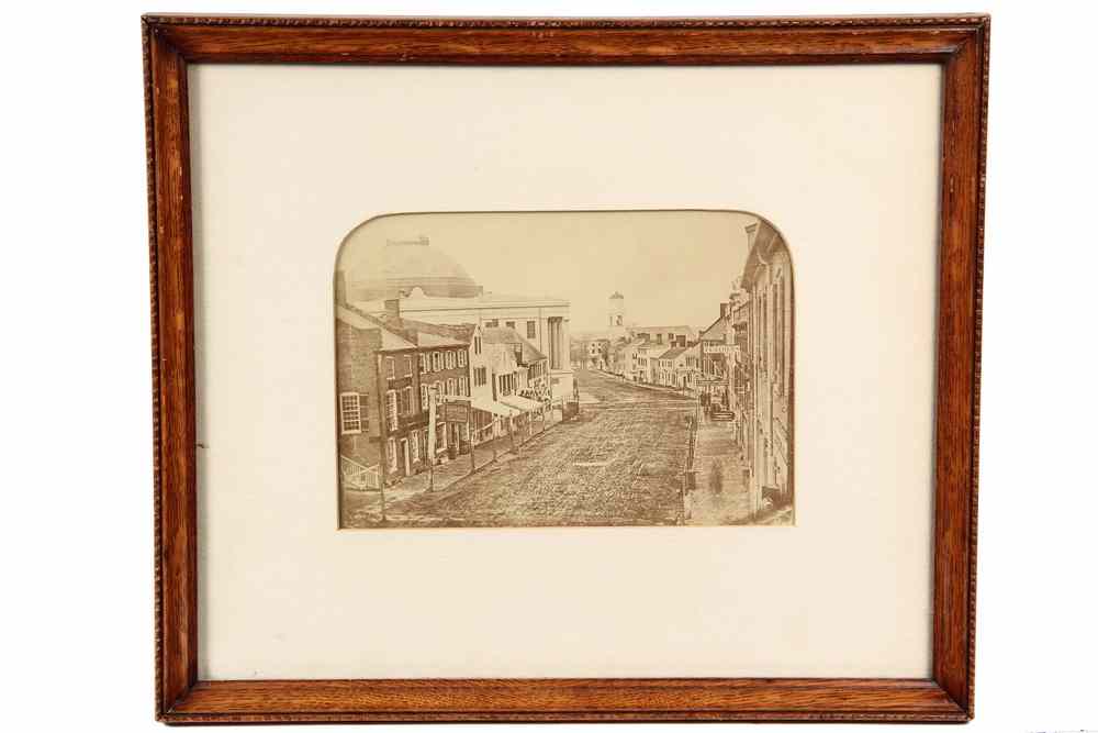 Appraisal: VINTAGE PHOTOGRAPH-Middle Street Portland Maine Albumen print after an earlier