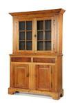 Appraisal: CUPBOARD - th c two-part cupboard with molded top over