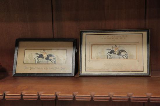 Appraisal: TWO DICK TURPIN STEVENGRAPHS ''Dick Turpin's Ride to York On