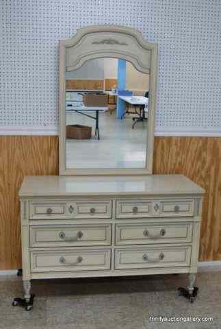 Appraisal: Antique White Oak Dresser MirrorCalled the ''Dixie'' line and sold