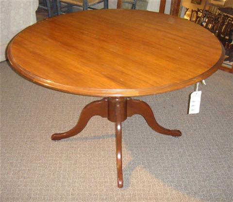 Appraisal: REGENCY STYLE MAHOGANY ROUND PEDESTAL TABLE h w d in