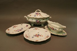 Appraisal: A part dinner service of Czech Pirkview Hammer in 'Roccoco'