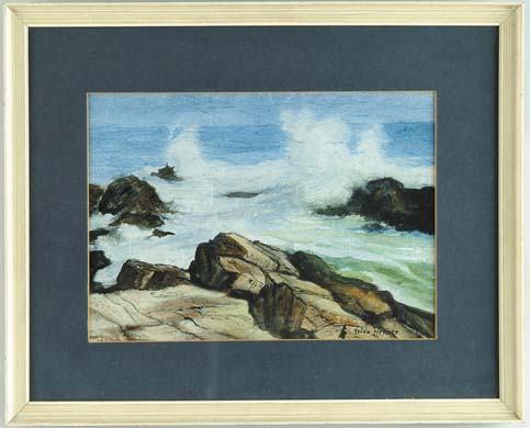 Appraisal: HULDA WERNER American th Century ALONG THE MARGINAL WAY-OGUNQUIT MAINE