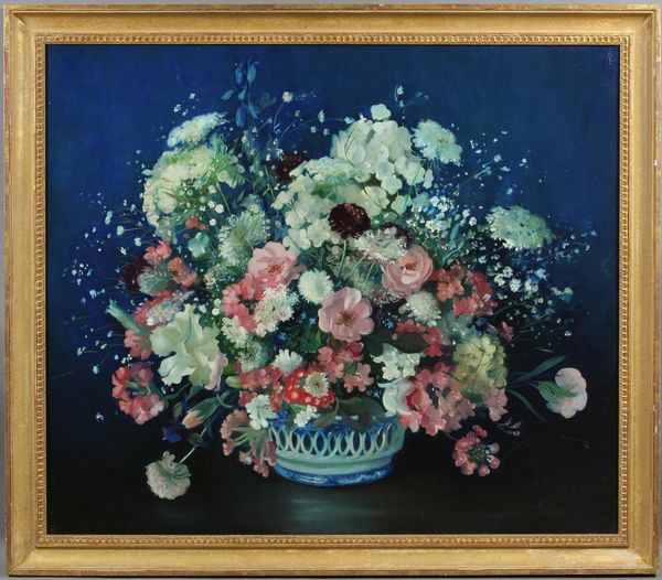 Appraisal: th Century Paul Longerdecker floral still life o b x