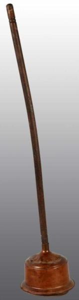 Appraisal: Wood Copper Washing Plunger-Agitator Description Wooden handle with copper plunger