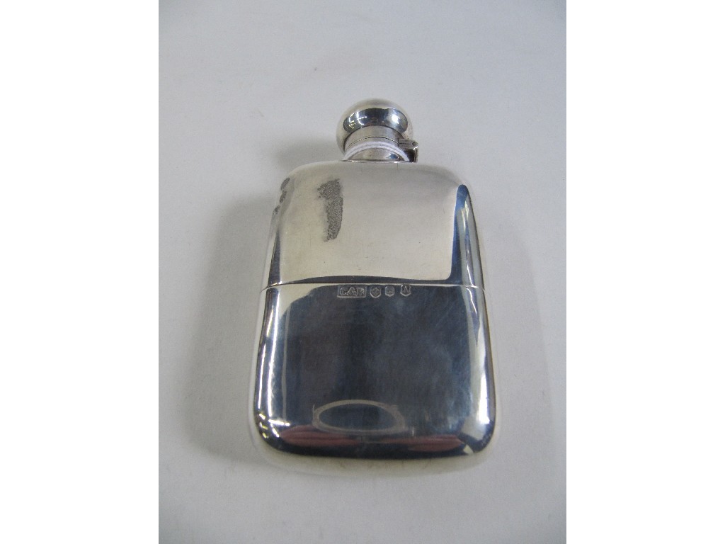 Appraisal: Silver spirit flask Edinburgh