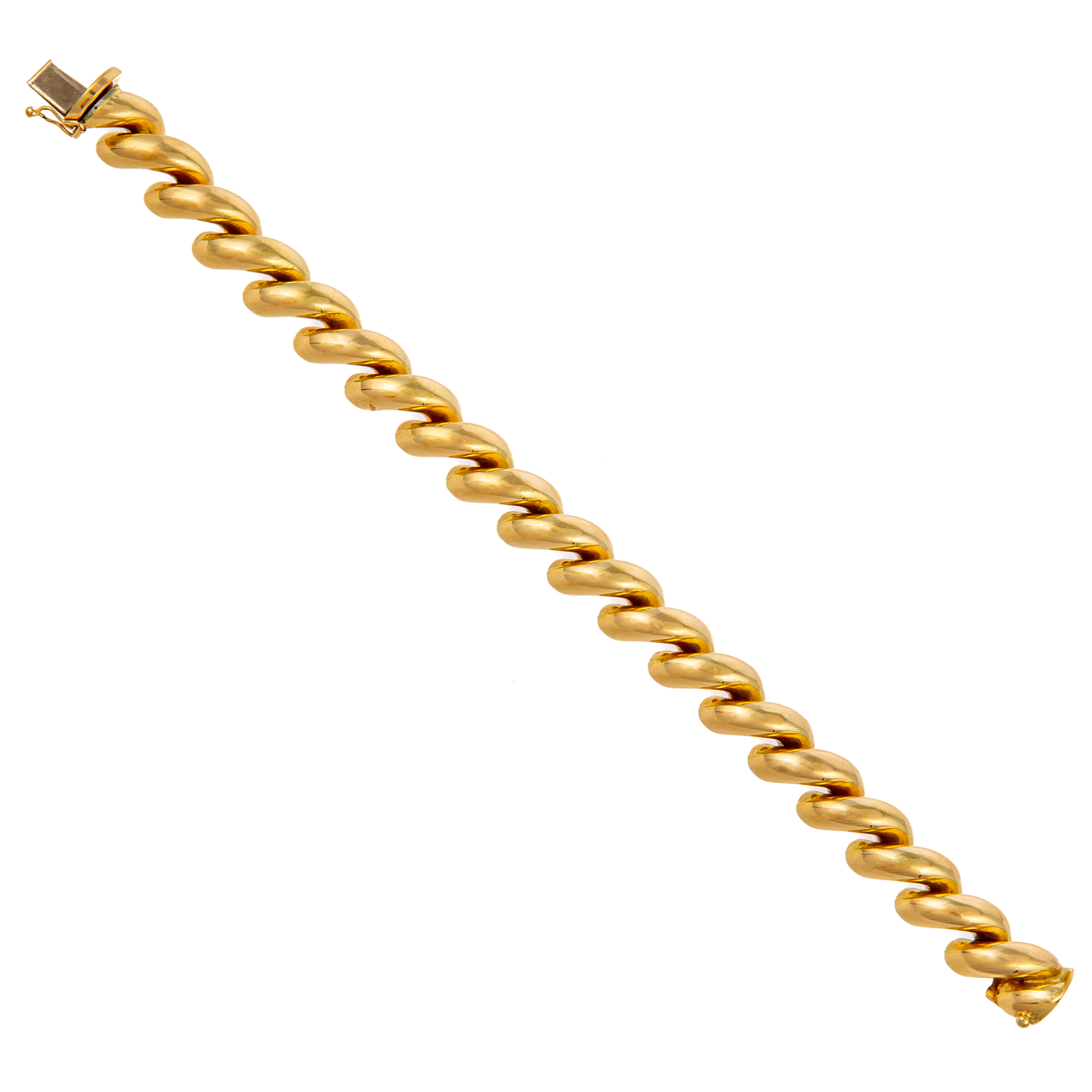 Appraisal: A SAN MARCO LINK BRACELET IN K YELLOW GOLD K