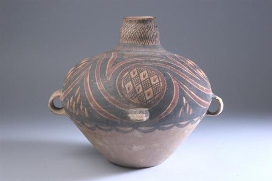 Appraisal: CHINESE NEOLITHIC POTTERY VESSEL Majiaoyao culture Banshan phase With black