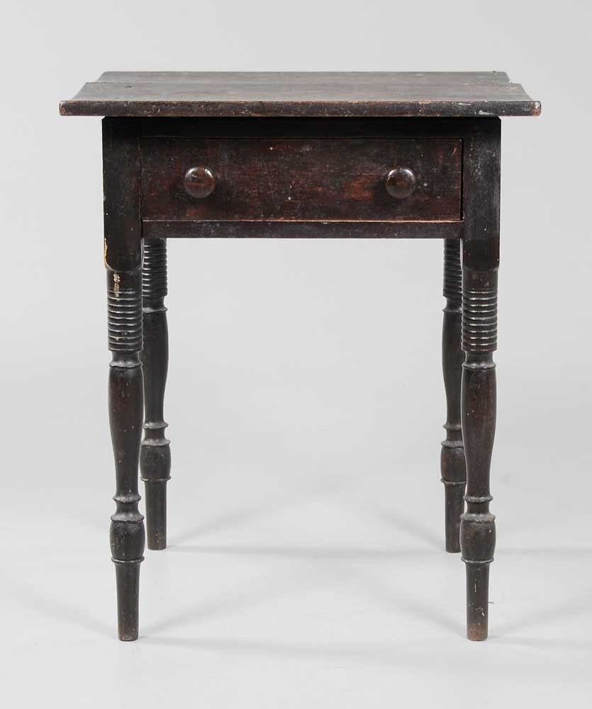 Appraisal: Southern Federal Walnut Table possibly Tennessee th century poplar secondary