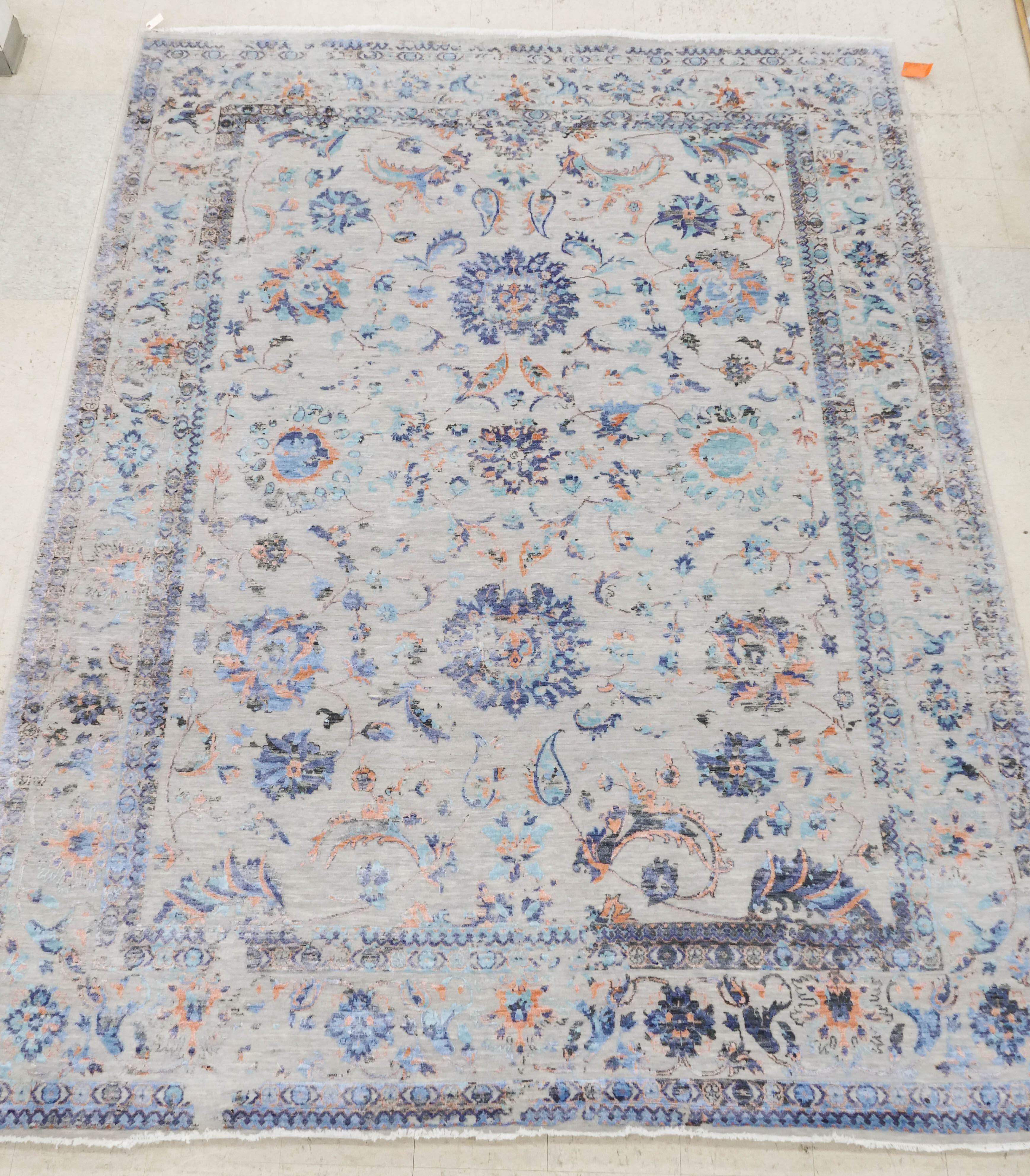 Appraisal: Persian Floral Light Blue Oriental Room Size Rug 'x '