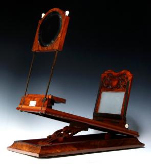 Appraisal: A NEGRETTI ZAMBRA TH C TABLE-TOP GRAPHOSCOPE Rosewood veneer case