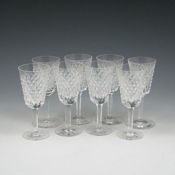 Appraisal: Eight Waterford Crystal wine or cordial glasses Marked Waterford Excellent