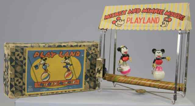 Appraisal: BOXED MICKEY AND MINNIE PLAYLAND Japan Geo Borgfeldt Dist copy