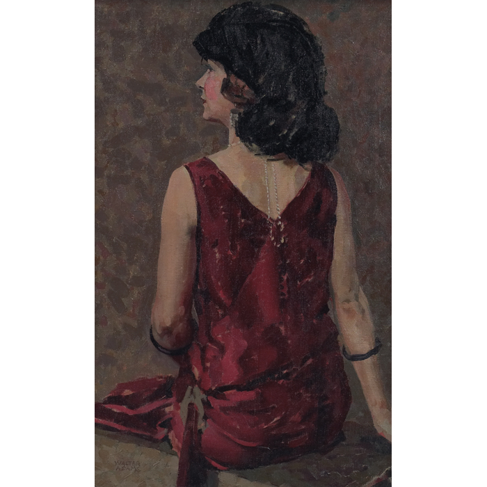 Appraisal: Walter Burt Adams American - ''Seated Woman '' c oil