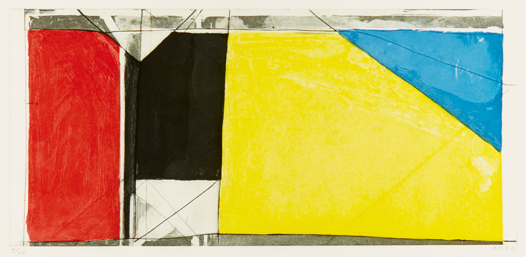 Appraisal: RICHARD DIEBENKORN Folsom Street Variation III Primaries Color aquatint and