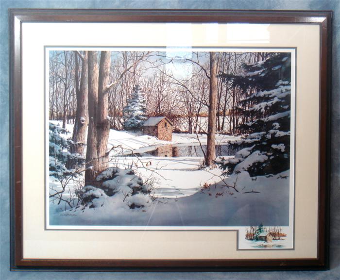 Appraisal: Richard Bollinger PA th c LE print Springhouse by a