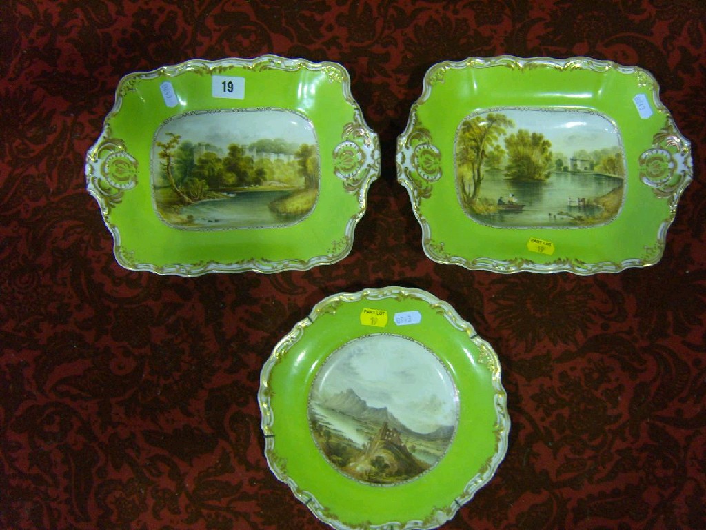 Appraisal: A pair of th century Copeland Garrett dessert serving dishes