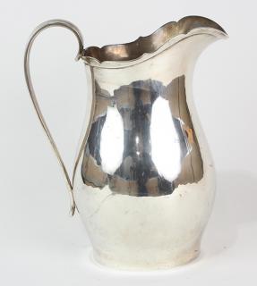 Appraisal: Porter Blanchard sterling silver water pitcher the polished robust vessel